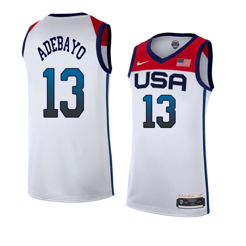 bam adebayo tokyo olympics jersey basketball white 2021