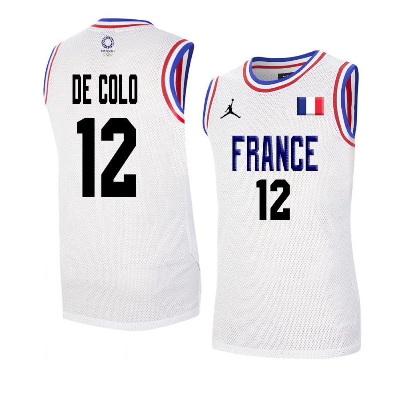 basketball team nando de colo 2021 tokyo olympics white jersey