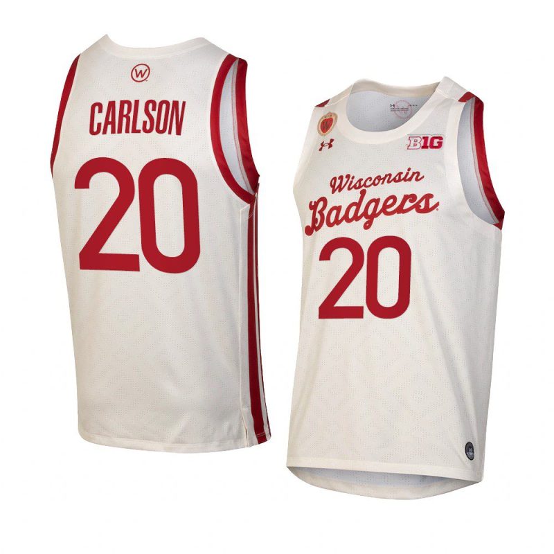 ben carlson throwback replica jersey college basketball white