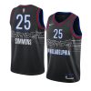 ben simmons jersey city edition black men's