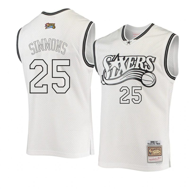 ben simmons jersey hardwood classics white