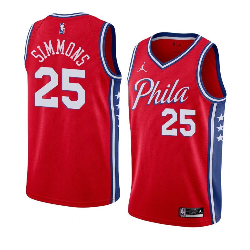 ben simmons jersey statement edition red men's