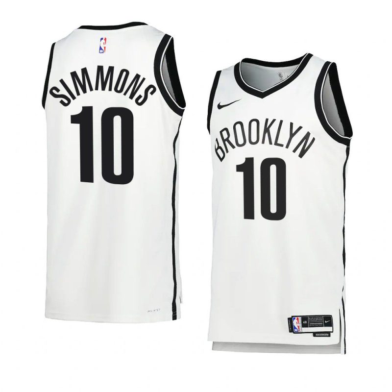 ben simmons netsjersey 2022 23association edition whiteswingman