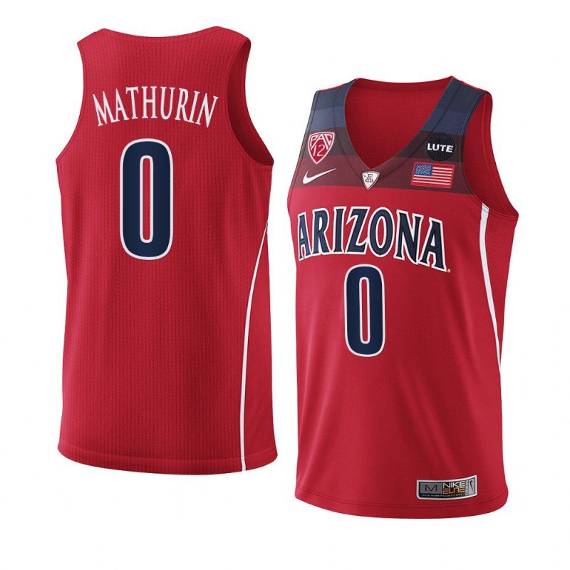 bennedict mathurin replica jersey college basketball red 2021 22