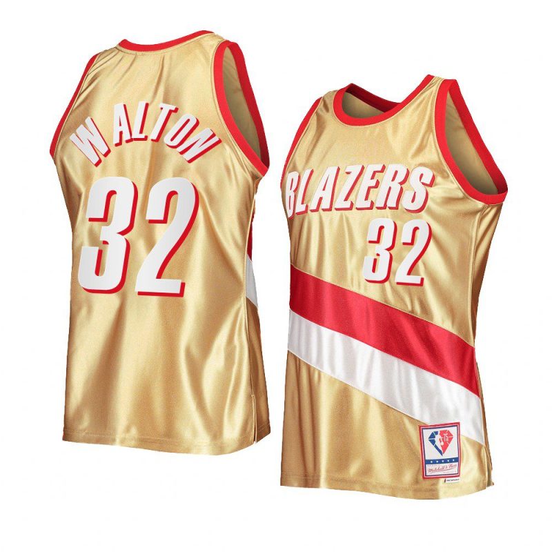 bill walton gold 75th anniversary jersey