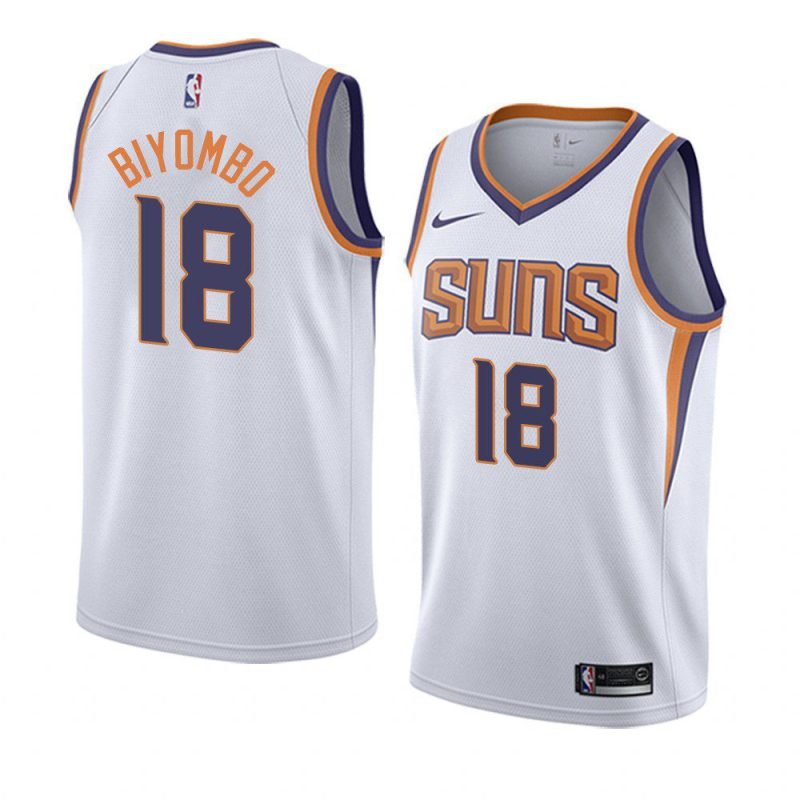 bismack biyombo men swingman jersey association edition white