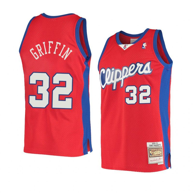 blake griffin red hardwood classics jersey