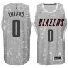 blazers 0 lillard city jersey light grey