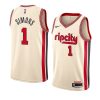 blazers anfernee simons city jersey men's cream 2019 20