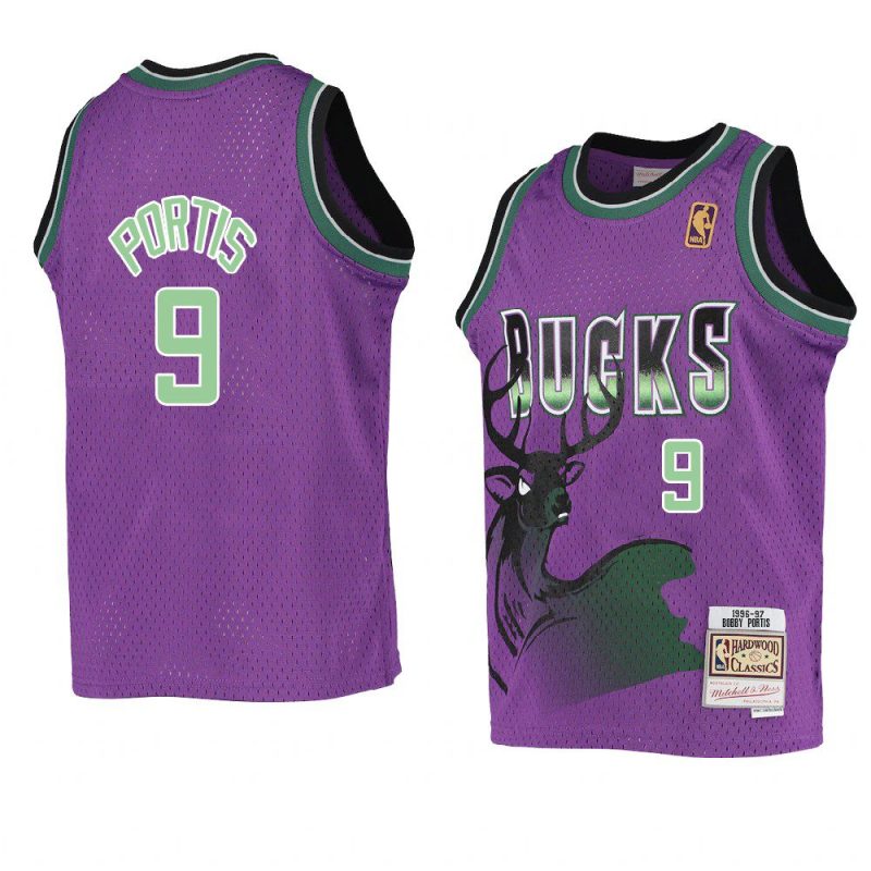 bobby portis reload jersey hardwood classics purple 1996 97