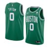 boston celtics jayson tatum green icon jersey