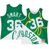 boston celtics marcus smart white green big face 5.0 mentank top