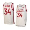 brad davison throwback replica jersey college basketball white