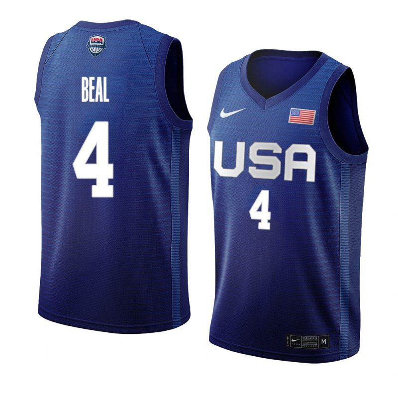 bradley beal away basketball jeysey tokyo olympics navy 2021