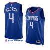 brandon boston jr. clippersjersey 2022 23icon edition royalno.6 patch