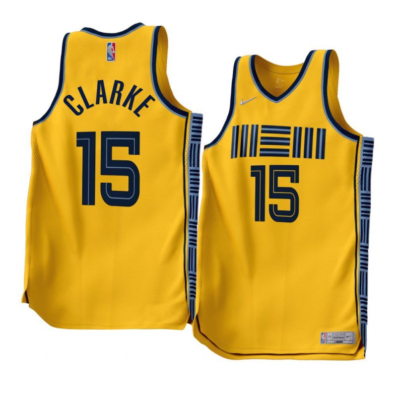 brandon clarke grizzliesjersey 2022 23earned edition gold