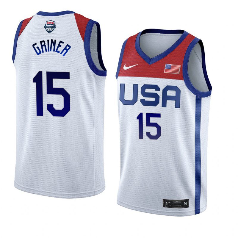 brittney griner women's basketball jersey tokyo olympics white 2021