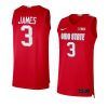 bronny james jersey alumni basketball red 2022 23