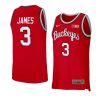 bronny james jersey retro basketball red 2022 23