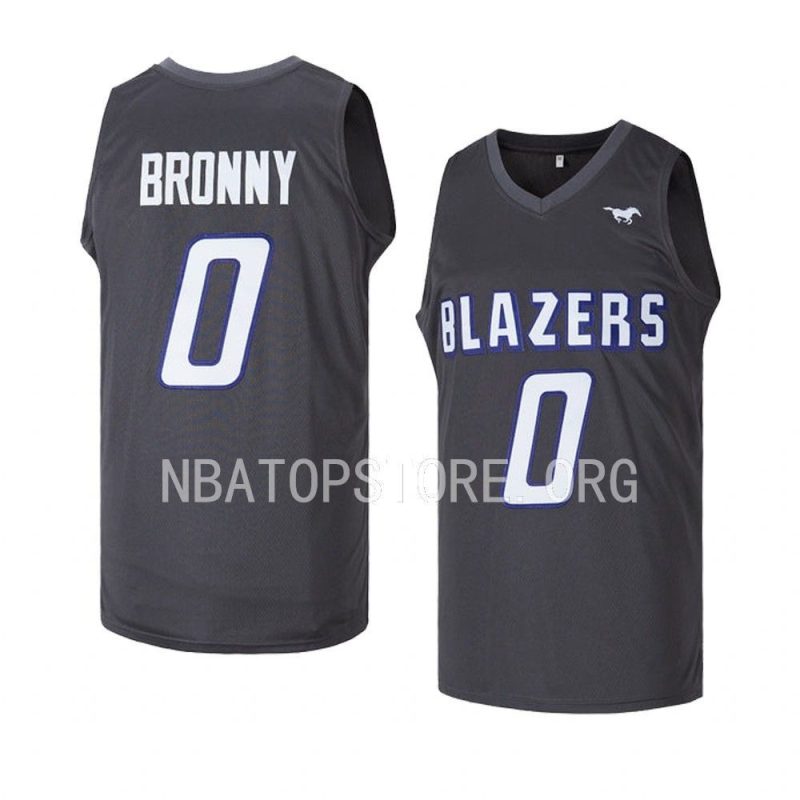 bronny james sierra canyon trailblazersjersey basketball blackreplica