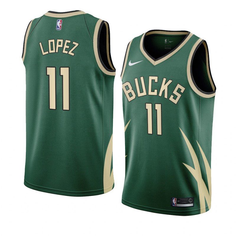 brook lopez jersey earned edition green 2020 21