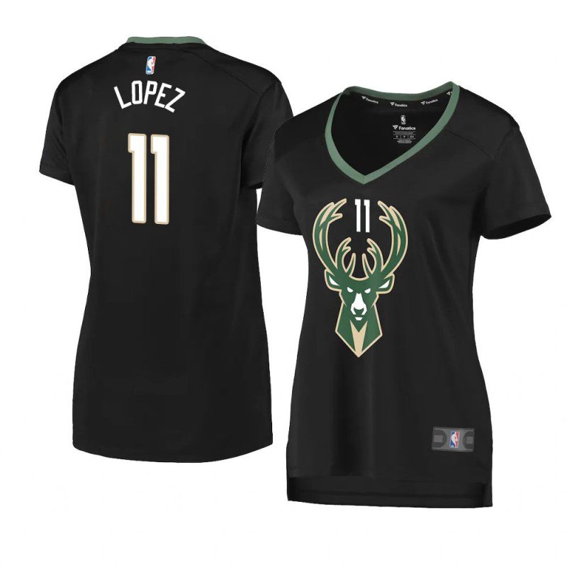 brook lopez women's jersey statement edition black