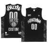 brooklyn nets custom black aape x nba style ape face mentank top