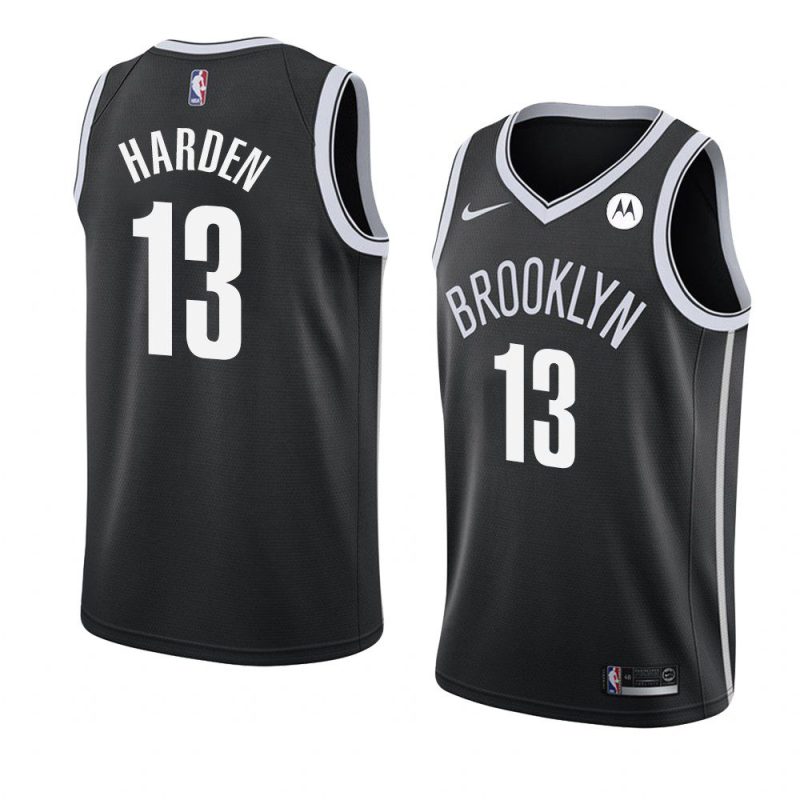 brooklyn nets james harden black icon jersey