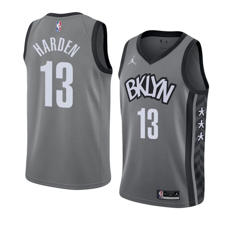 brooklyn nets james harden gray statement jersey