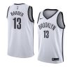 brooklyn nets james harden white association jersey