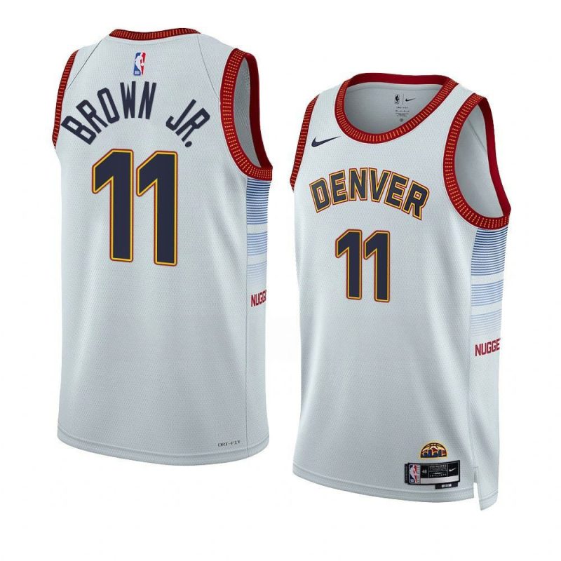 bruce brown jr. white city edition jersey 1