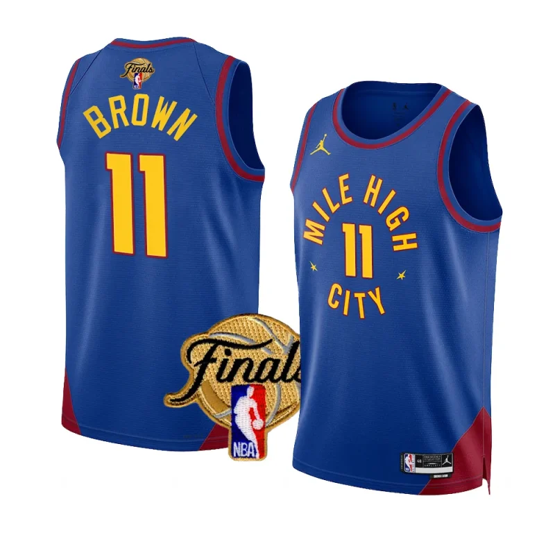 bruce brown statement edition jersey 2023 nba finals blue