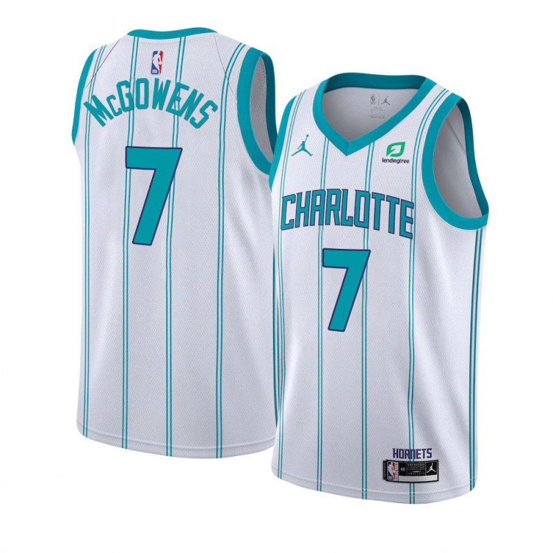 bryce mcgowens hornets association edition white 2022 nba draft jersey