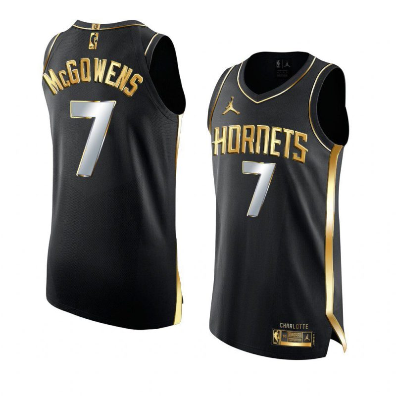 bryce mcgowens hornets jersey golden diamond2022 nba draft black