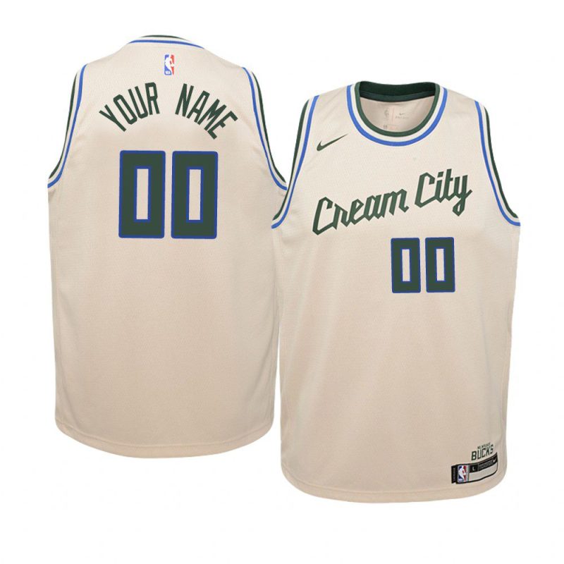 bucks custom city jersey youth cream 2019 20