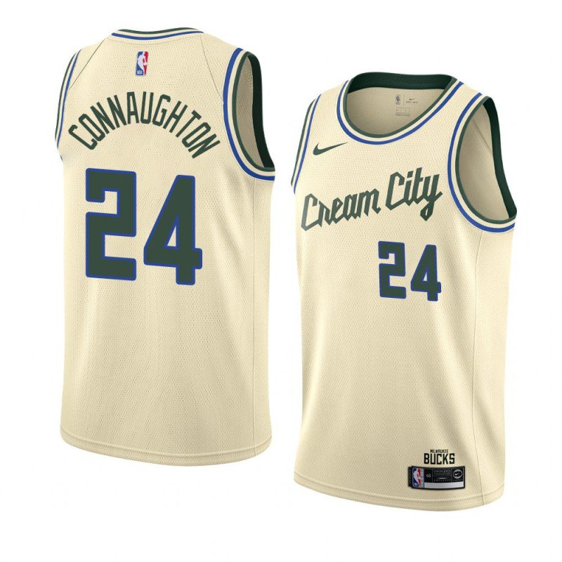 bucks pat connaughton city jersey men's cream 2019 20