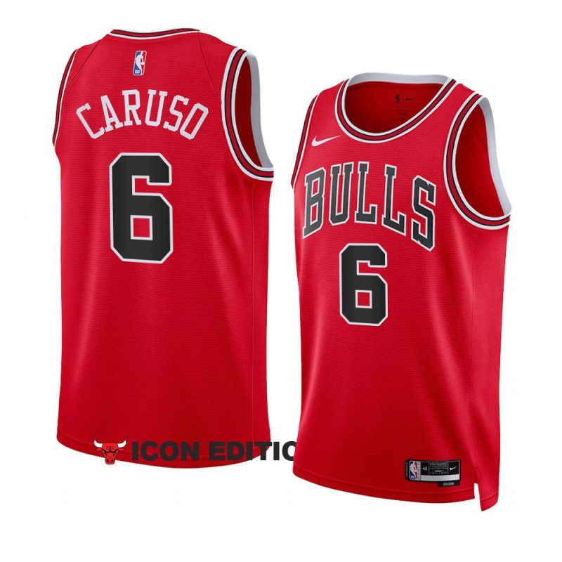 bulls alex caruso red 2022 23icon edition swingman jersey