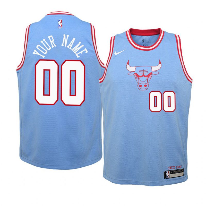 bulls custom city jersey youth blue 2019 20