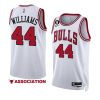 bulls patrick williams white 2022 23association edition no.6 patch jersey