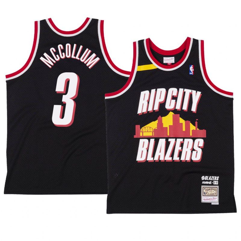 c.j. mccollum jersey amine x br remix black