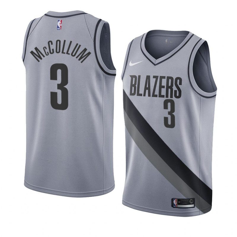 c.j. mccollum jersey earned edition gray 2020 21