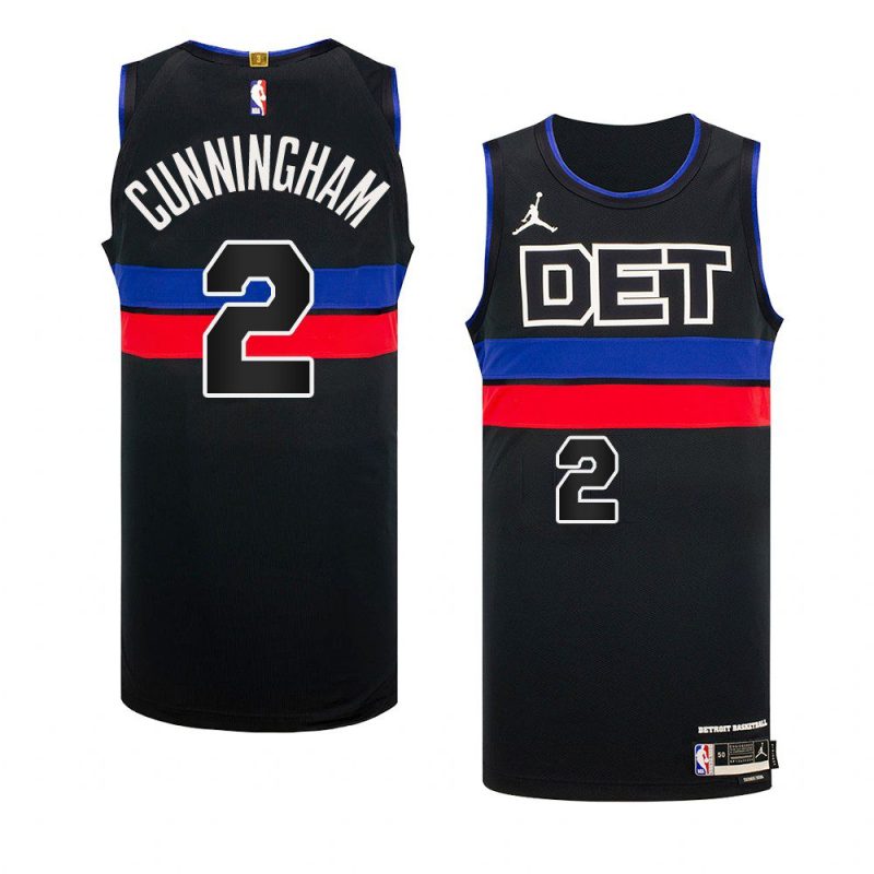 cade cunningham 2022 23pistons jersey statement editionauthentic black