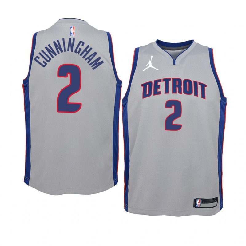 cade cunningham jersey 2021 nba draft no.1 gray