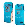 cam'ron fletcher replica jersey alternate basketball turquoise 2022 23