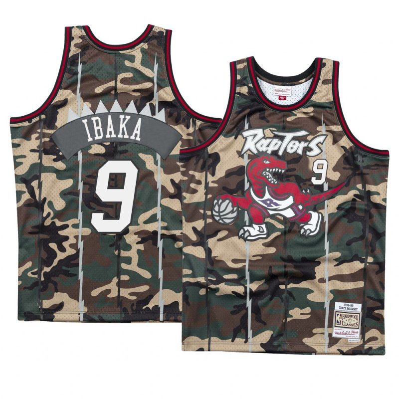 camo raptors serge ibaka woodland camo men's jersey