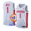 canada basketball fiba world cup 2023 aaron best white jersey