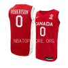 canada basketball fiba world cup 2023 kassius robertson red jersey