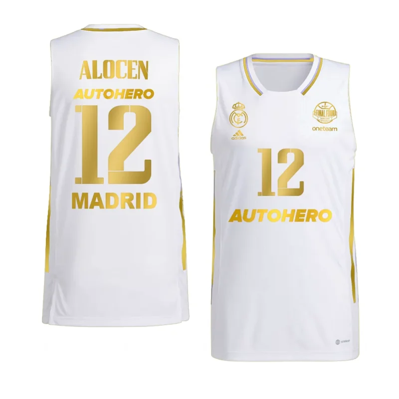 carlos alocen golden edition jersey euroleague champ11ons white