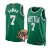 celtics jaylen brown 2022 nba finals greenicon jersey