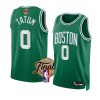 celtics jayson tatum 2022 nba finals greenicon jersey